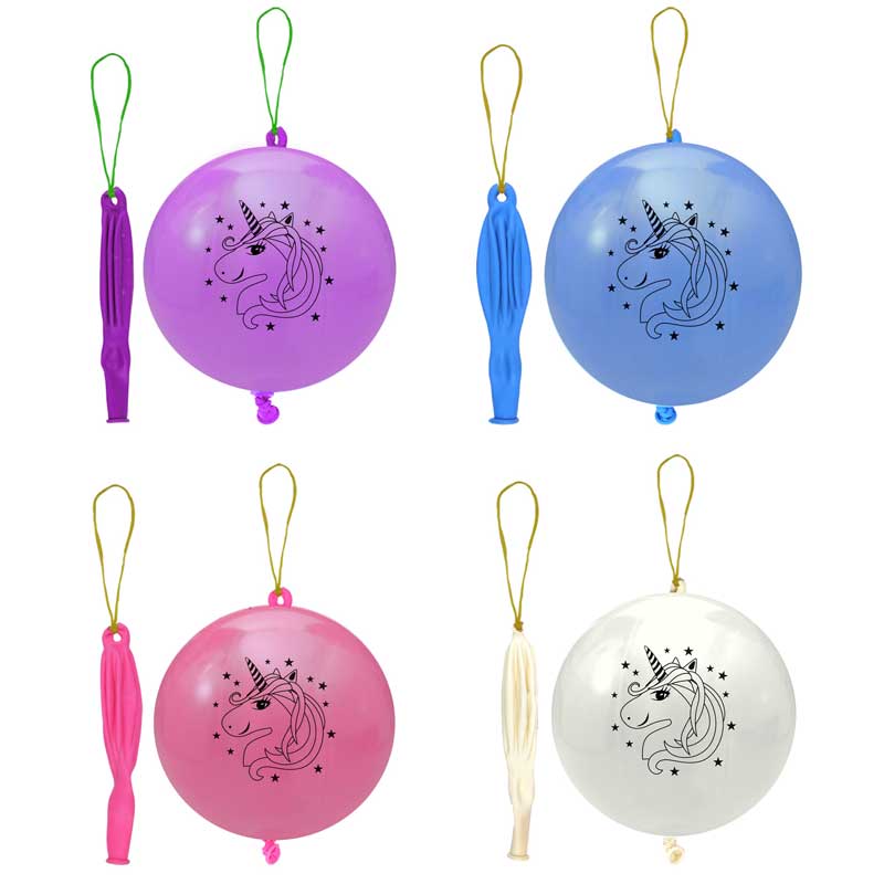 ASST UNICORN PUNCH BALLOONS 50S