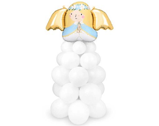 WHITE ANGEL BALLOON BOUQUET