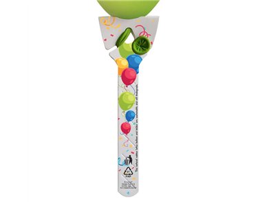 BALLOON GRIPS WHITE PARTY RETAIL PACK OF 5'5