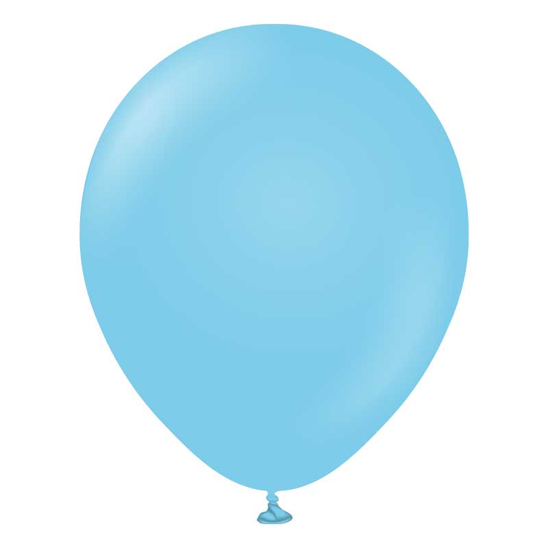 100PK 5in STANDARD BABY BLUE KALISAN LATEX