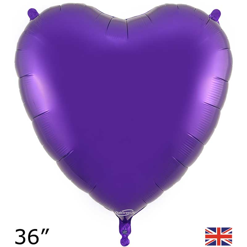36in PURPLE HEART FOIL BALLOON