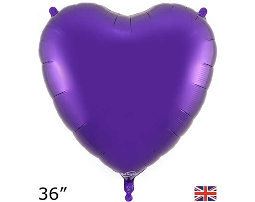 36in PURPLE HEART FOIL BALLOON