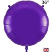 36in PURPLE ROUND FOIL BALLOON