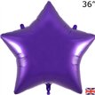 36in PURPLE STAR FOIL BALLOON