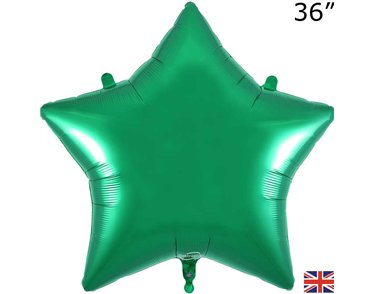 36in GREEN STAR FOIL BALLOON