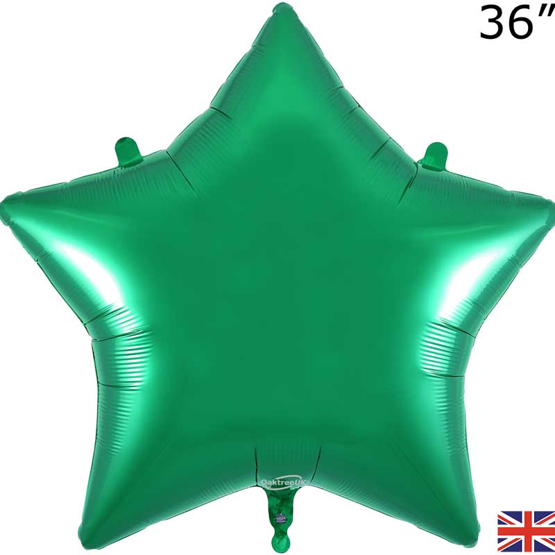 36in GREEN STAR FOIL BALLOON