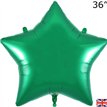 36in GREEN STAR FOIL BALLOON
