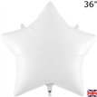 36in WHITE STAR FOIL BALLOON