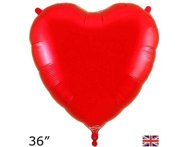 36in RED HEART FOIL BALLOON