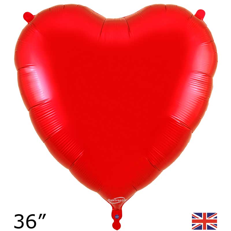 36in RED HEART FOIL BALLOON