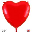 36in RED HEART FOIL BALLOON