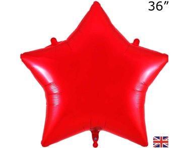 36in RED STAR FOIL BALLOON