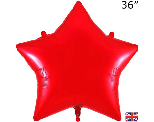 36in RED STAR FOIL BALLOON