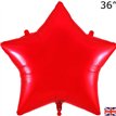 36in RED STAR FOIL BALLOON