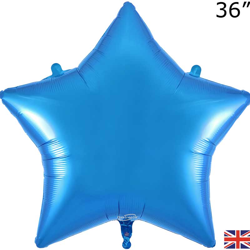 36in BLUE STAR FOIL BALLOON