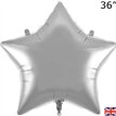 36in SILVER STAR FOIL BALLOON