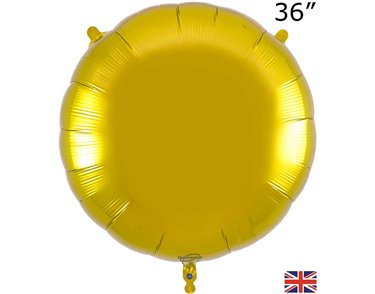 36in GOLD ROUND FOIL BALLOON