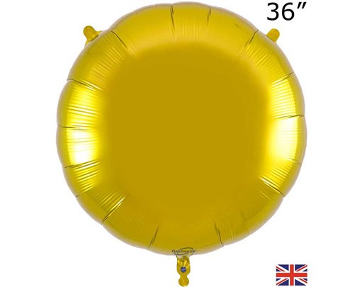 36in GOLD ROUND FOIL BALLOON