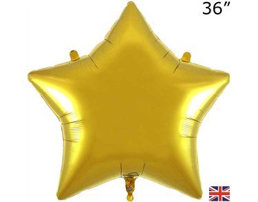 36in GOLD STAR FOIL BALLOON