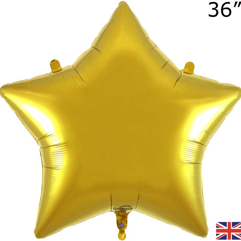 36in GOLD STAR FOIL BALLOON