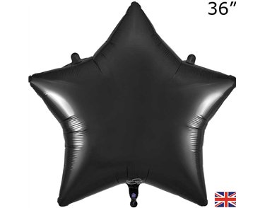 36in BLACK STAR FOIL BALLOON