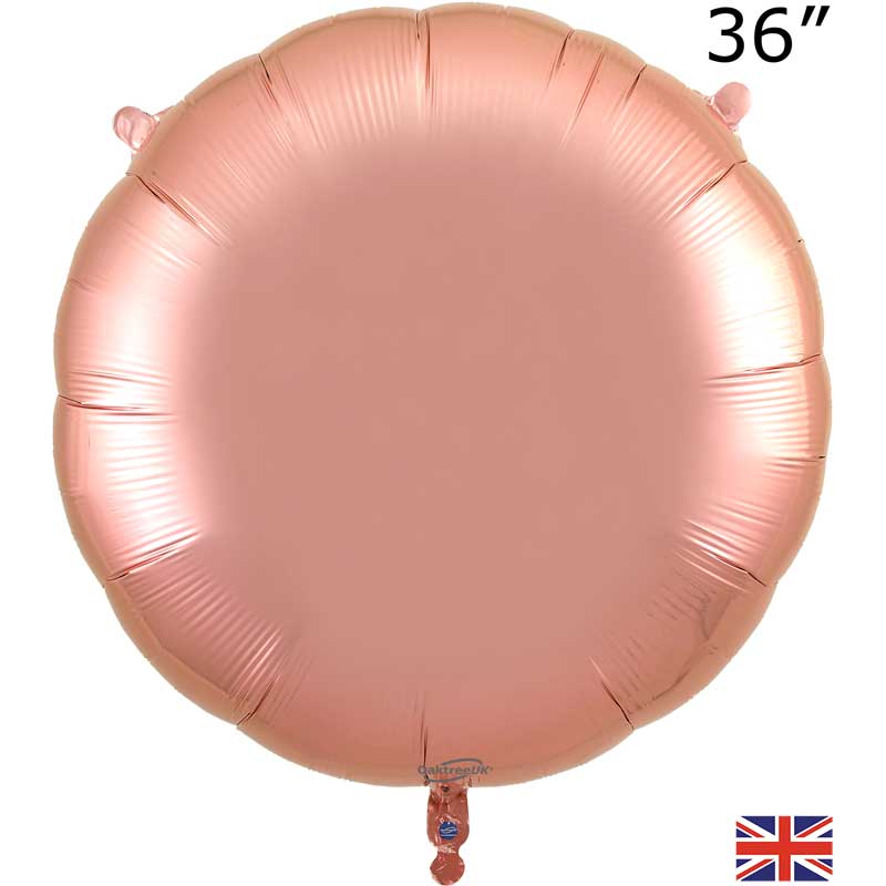 36in ROSE GOLD ROUND FOIL BALLOON