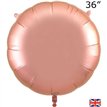 36in ROSE GOLD ROUND FOIL BALLOON