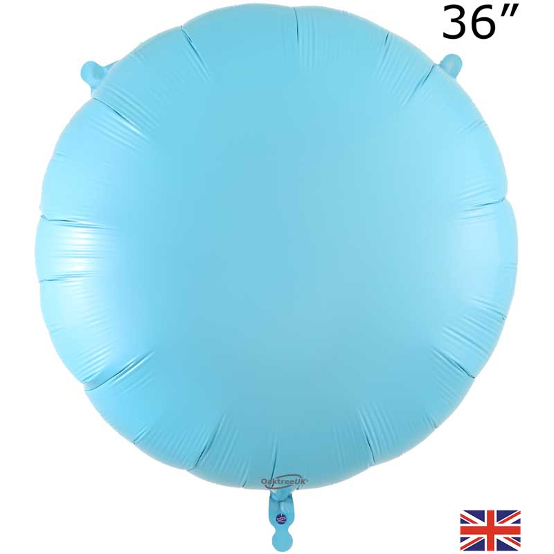 36in MATTE BLUE ROUND FOIL BALLOON