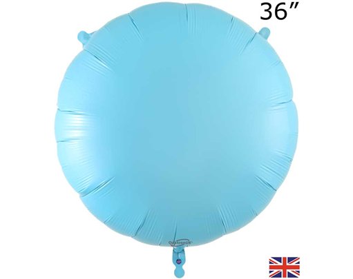 36in MATTE BLUE ROUND FOIL BALLOON