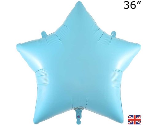 36in MATTE BLUE STAR FOIL BALLOON