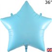 36in MATTE BLUE STAR FOIL BALLOON