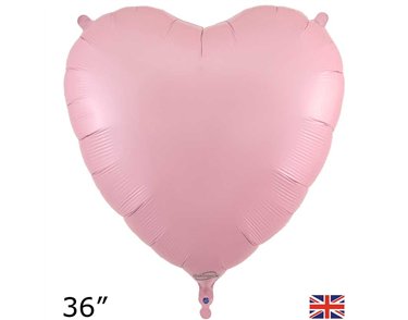 36in MATTE PINK HEART FOIL BALLOON