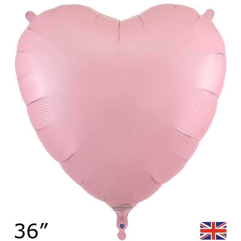 36in MATTE PINK HEART FOIL BALLOON