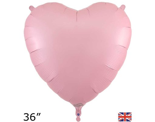 36in MATTE PINK HEART FOIL BALLOON