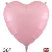 36in MATTE PINK HEART FOIL BALLOON