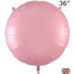 36in MATTE PINK ROUND FOIL BALLOON