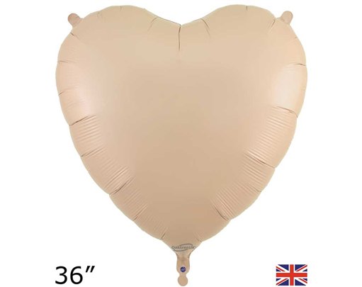 36in NUDE HEART FOIL BALLOON