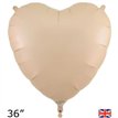 36in NUDE HEART FOIL BALLOON