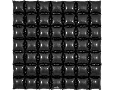 BLACK WAFFLE AIR FOIL DECORATION
