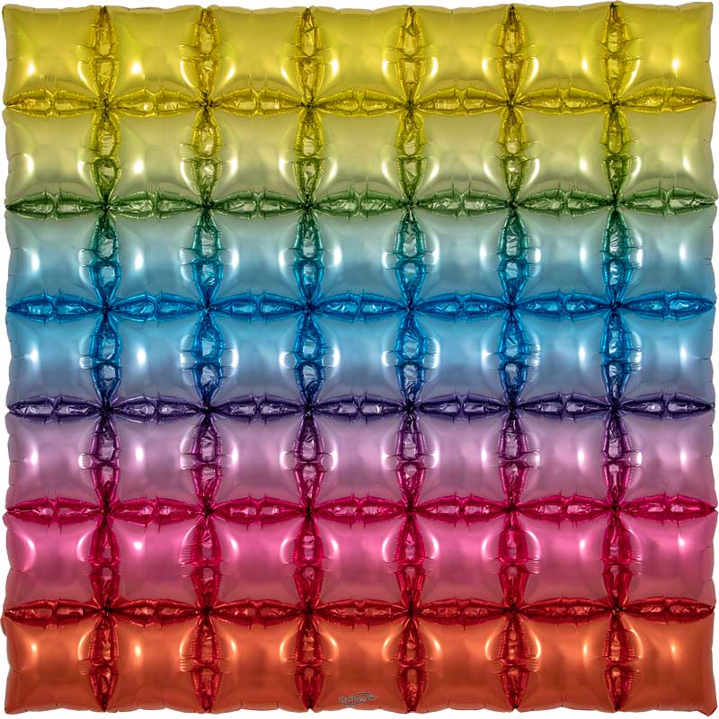 RAINBOW WAFFLE AIR FOIL DECORATION