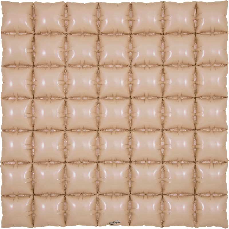 MATTE NUDE WAFFLE AIR FOIL DECORATION