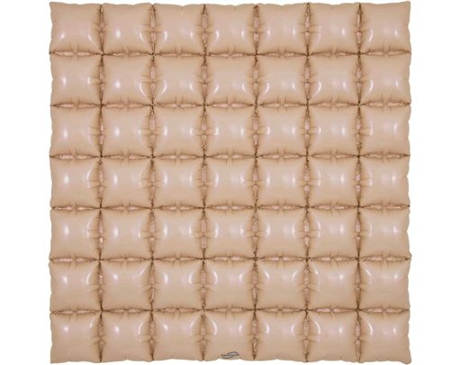 MATTE NUDE WAFFLE AIR FOIL DECORATION
