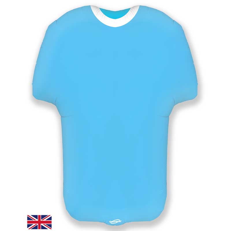 24in LIGHT BLUE SPORTS SHIRT FOIL BALLOON