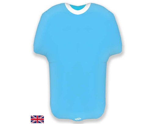 24in LIGHT BLUE SPORTS SHIRT FOIL BALLOON