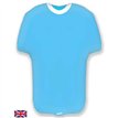 24in LIGHT BLUE SPORTS SHIRT FOIL BALLOON