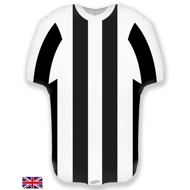 24in BLACK & WHTIE SPORTS SHIRT FOIL BALLOON