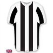 24in BLACK & WHTIE SPORTS SHIRT FOIL BALLOON