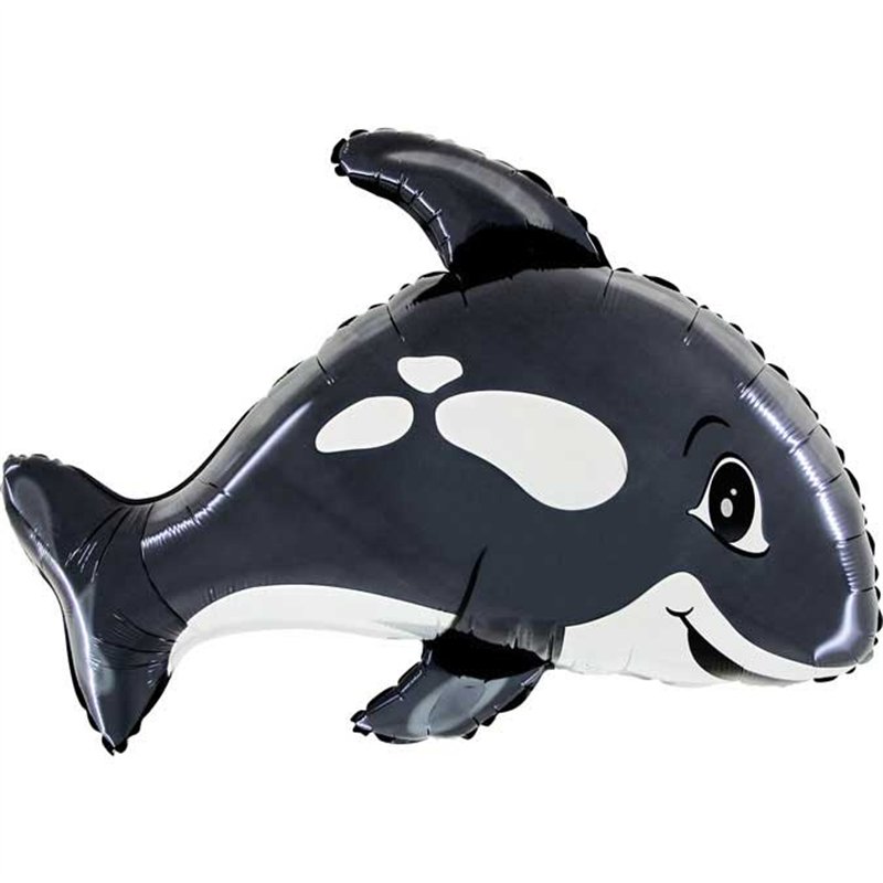 31in KILLER WHALE SHAPED FOIL BALLOON