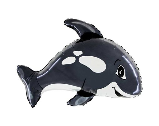 31in KILLER WHALE SHAPED FOIL BALLOON