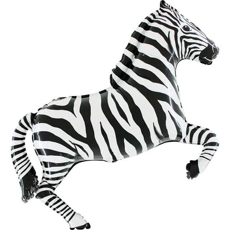 36in ZERBRA SHAPED FOIL BALLOON